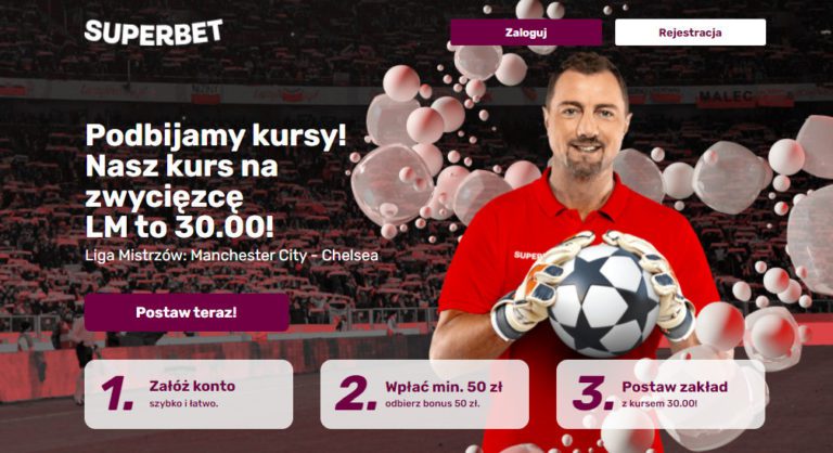 W SuperBet Kurs 30.00 na zwyciezce LM