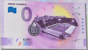 0 euro banknot na 50 lecie Miedzi Legnica