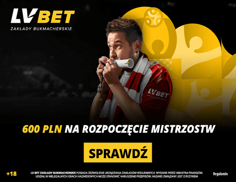 600 PLN na rozpoczecie mistrzostw w LVBET euro 2020