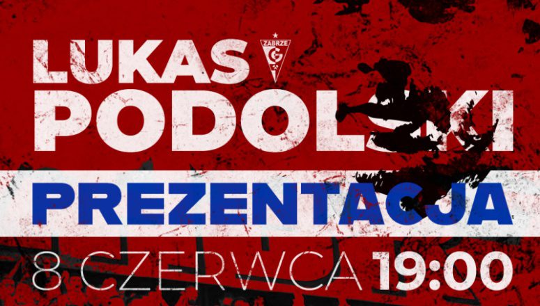 Lukas Podolski przywita sie z kibicami Gornika Zabrze w czwartek 8 lipca 2021