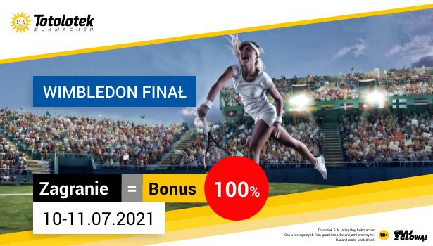 Zagranie bonus 15 PLN na Wimbledon w Totolotku