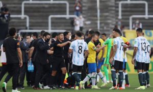 przerwany mecz Brazylia Argentyna wrzesien 2021