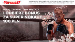 Super Nokaut 100 PLN Ekstra Bonus za wygrana Blachowicza przez KO lub TKO