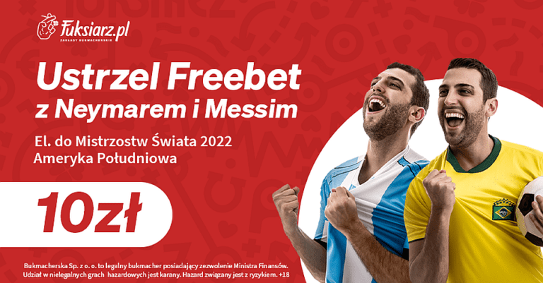 Ustrzel Freebet z Neymarem i Messim w Fuksiarz