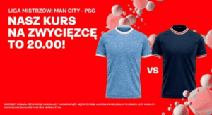 Kurs 20.00 na wygrana Man City albo PSG w SuperBet