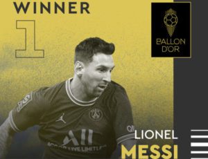 Leo Messi zdobywca Zlotej Pilki za 2021 rok