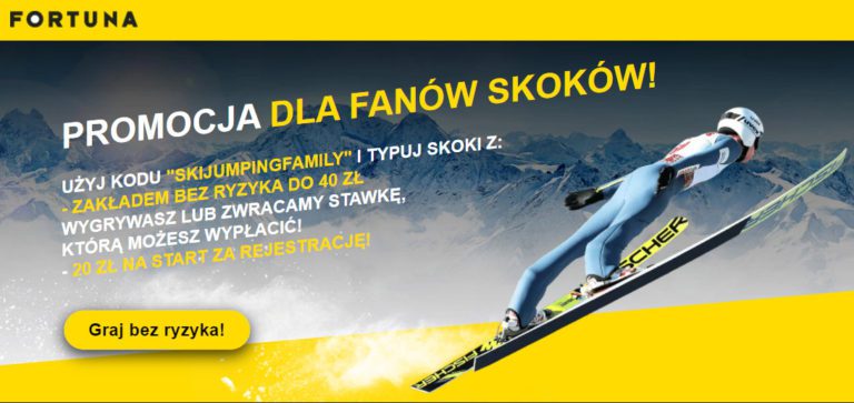 Zaklad bez ryzyka 40 zl na skoki narciarski kod skijumpingfamily wygrywasz lub mozesz wyplacic