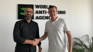 Martin Lewandowski prezes MMA Polska i Witold Banka prezes Swiatowej Agencji Antydopingowej