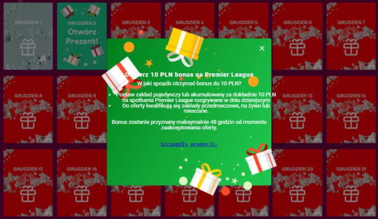 superbet kalendarz adwentowy 2 12 2021
