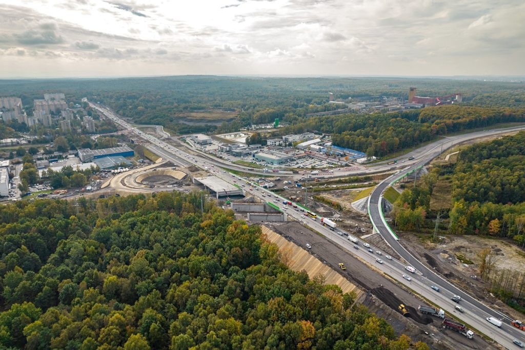 Przebudowa DK81 – otwarcie zjazdu z ul. Pszczyńskiej w ul. 73-go Pułku Piechoty fot.katowice.eu