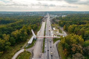 Przebudowa DK81 – otwarcie zjazdu z ul. Pszczyńskiej w ul. 73-go Pułku Piechoty fot.katowice.eu