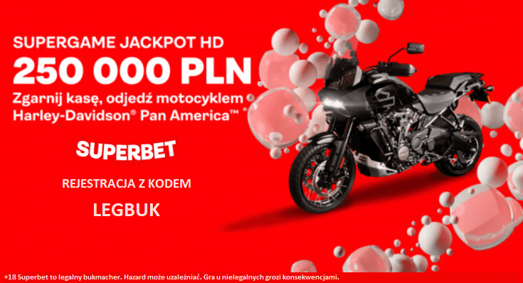 250.000 PLN w gotowce i Harley Davidson w lutym w SuperGame SuperBet