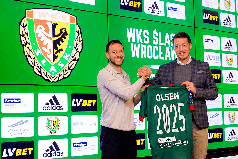 Duńczyk Patrick Olsen piłkarzem Śląska Wrocław fot. Krystyna Pączkowska/slaskwroclaw.pl.