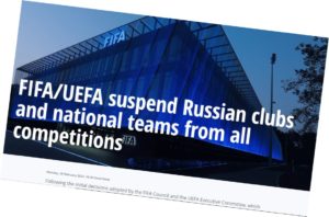 Fifa Uefa sankcje Rosja
