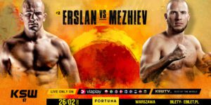 93 kg/205 lb: Ivan Erslan (11-1 1NC, 7 KO, 1 Sub) vs Hasan Mezhiev (12-0, 5 KO, 6 Sub)
