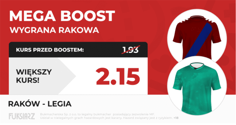 MEGA BOOST w Fuksiarz Rakow wygra z Legia