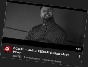Michal Baron z mocnym przekazem w utworze BOXDEL AMADI FERRARI