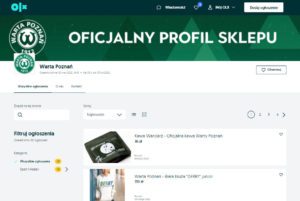 Warta Poznan pierwszym polskim klubem pilkarskim z oficjalnym sklepem na OLX
