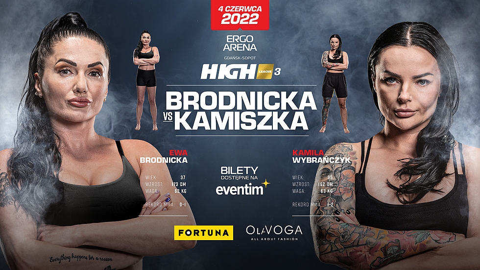Kamila Kamiszka Wybranczyk vs Ewa Brodnicka na gali HIGH League 3