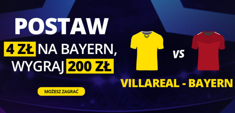 Stawiajac w Fortunie 4 PLN na wygrana Bayernu mozesz wygrac 200 PLN