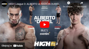 Zapowiedz walki Alberto vs Marcin Dubiel na HIGH League 3