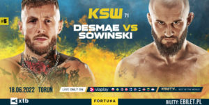 Donovan Desmae i Artur Sowinski skrzyzuja rekawice na KSW 71 w Toruniu