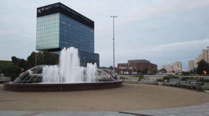 Katowice NOSPR KTW Rondo fontanna