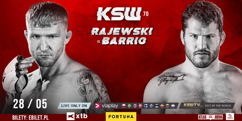 Rajewski vs Barrio. Ostatnie starcie dodane do karty walk gali KSW 70 w Lodzi