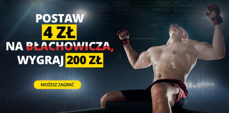 Stawiajac w Fortuna 4 PLN na Jana Blachowicza mozesz wygrac 200 PLN