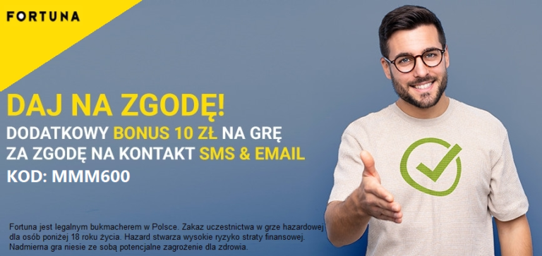 Fortuna Daj na zgode dostaniesz dyche kod mmm600