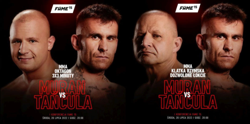 Arkadiusz Tancula vs Jacek i Mateusz Muran Muranscy na gali Fame MMA 15