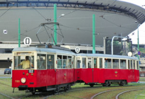 Historyczne tramwaje eNki wyruszaja na linie w Bytomiu Swietochlowicach i w Katowicach.