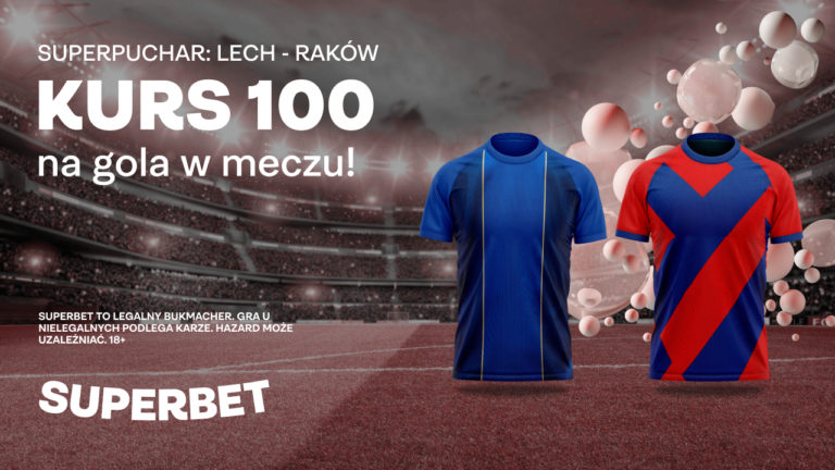 Kurs 100 na gola w meczu Lech Rakow o Superpuchar