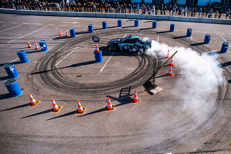 Michael Reiljan (EST) performs at Red Bull Car Park Drift Estonia in Audru, Estonia on 29 May 2022 // Jaanus Ree / Red Bull Content Pool // SI202205290797 // Usage for editorial use only //