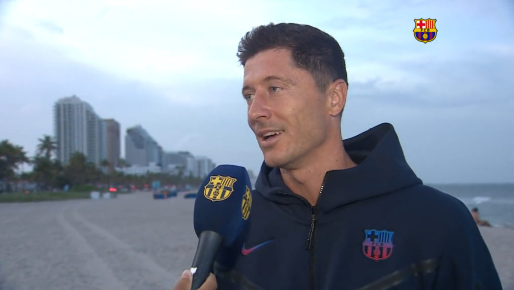 Robert Lewandowski w rozmowie dla telewizji FC Barcelony