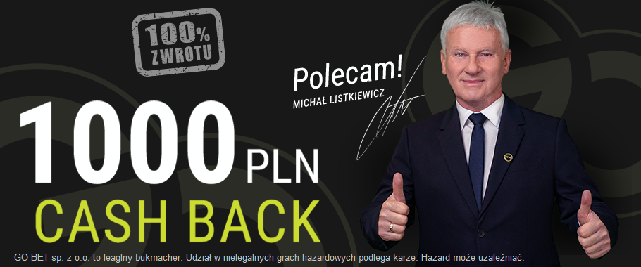 CASHBACK 1000 PLN go plus bet