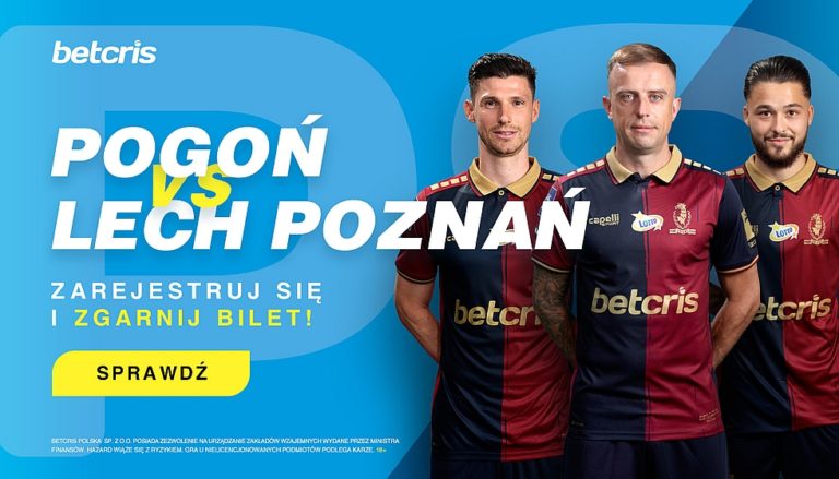 W BETCRIS do wygrania bilet na mecz Pogon Szczecin vs Lech Poznan
