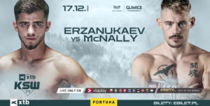 Erzanukaev vs Carl McNally. Pojedynek mlodych talentow kolejna walka gali XTB KSW 77