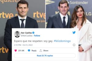 Jestem gejem napisal na Twitterze Iker Casillas comingout