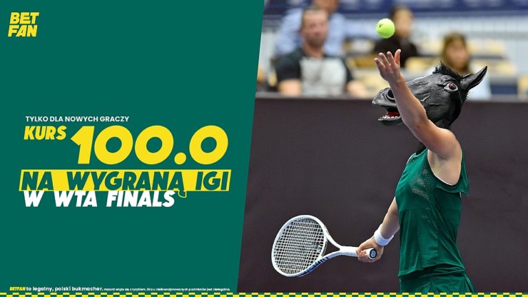 Triumf Igi Swiatek w WTA Finals po kursie 100 w BETFAN