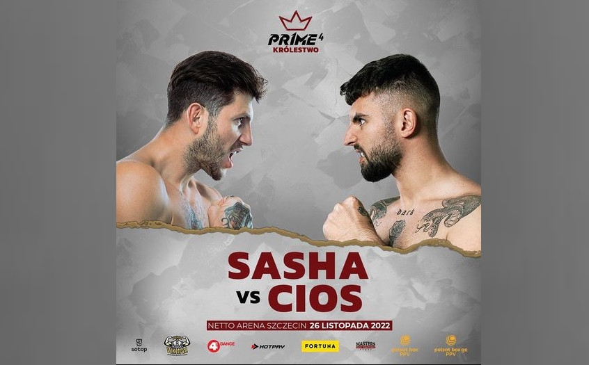 Adrian Cios vs Aleksandr Sasha Muzheikona gali Prime Show MMA 4