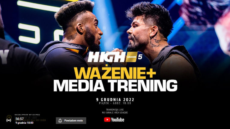 Oficjalne wazenie i media trening hihjleague 5