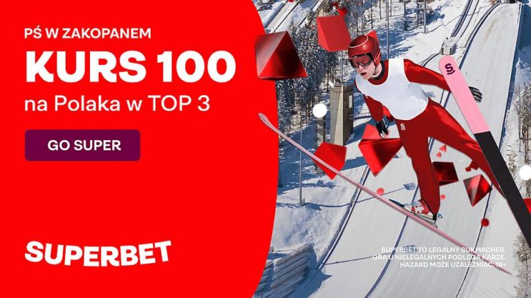 Kurs 100.00 na Polaka w Top 3 konkursu PS w Zakopanem w Superbet