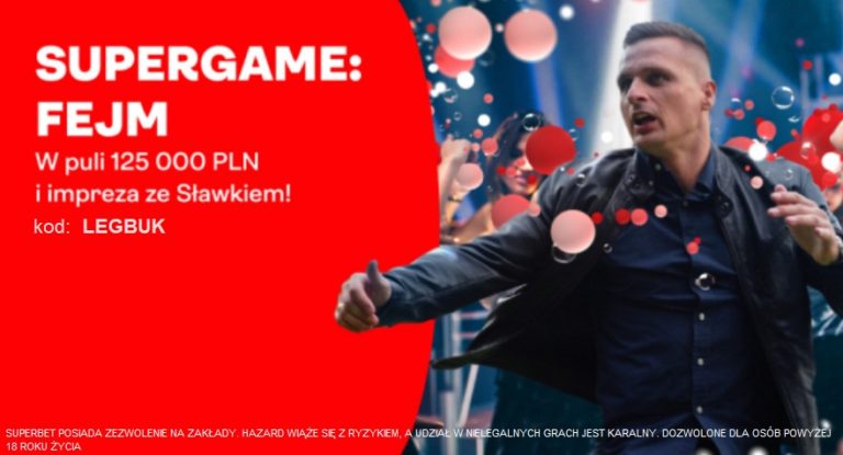 Supergame Fejm w puli 125 000 PLN i impreza ze Slawkiem Peszko