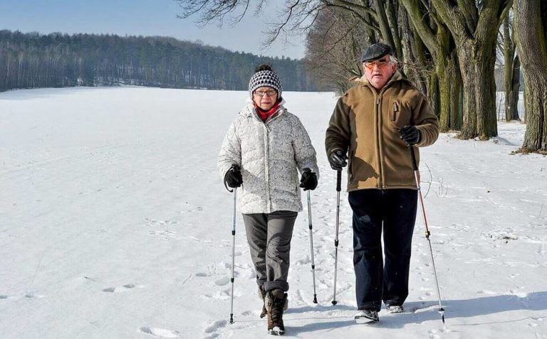 senior nordic walking
