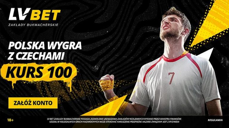 Polska wygra z Czechami po kursie 100.00 w LVBET