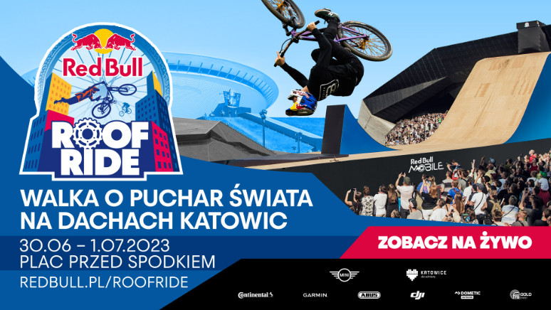 30 czerwca i 1 lipca 2023 Red Bull Roof Ride ponownie w Katowicach
