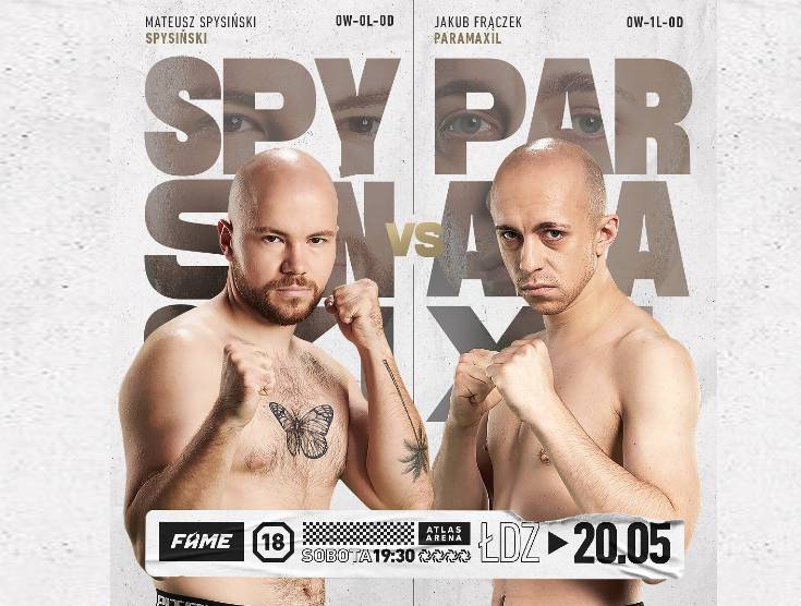 Mateusz Spysinski vs Jakub Paramaxil Fraczek na gali Fame MMA 18