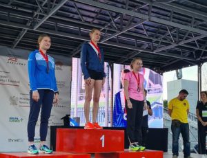 Podium Kobiet mistrzostwa Polski w chodzie na 20 km