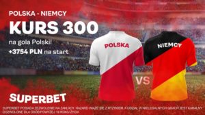 Bonus 600 PLN za wygrany zakład na gola Polski w meczu z Niemcami